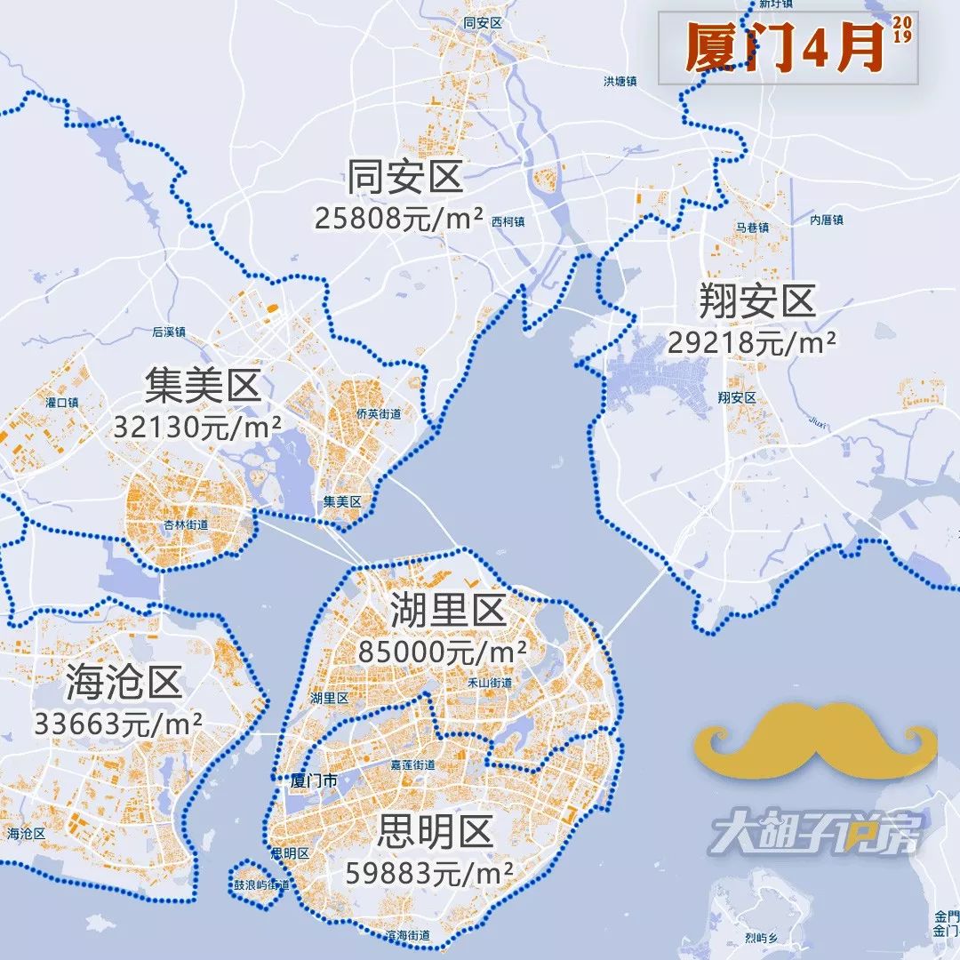 2019年4月热点城市【房价地图】